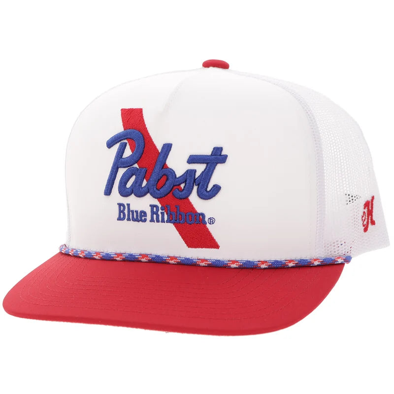 Hooey 2675T-WH - Pabst Blue Ribbon Hat