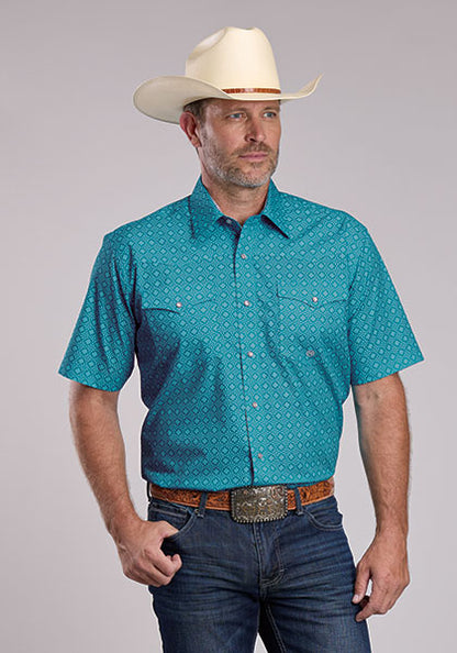 Roper 4049 - Men`s Short Sleeve Snap