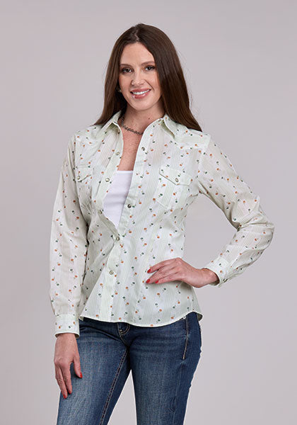 Roper 4077 - Women`s Long Sleeve Snap