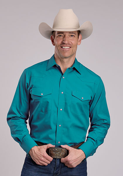 Roper 4081 - Men`s Long Sleeve Snap
