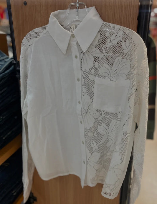 Roper 4094 - Women`s Lace Button Up
