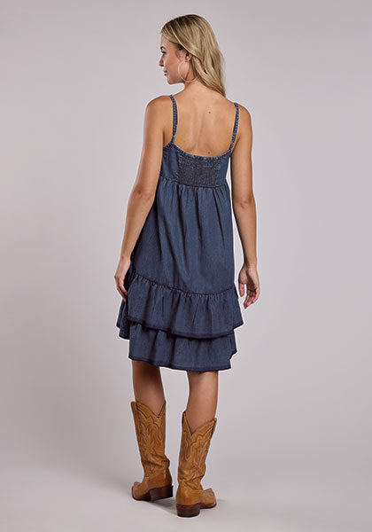 Roper 5063 - Women`s Denim Babydoll Dress