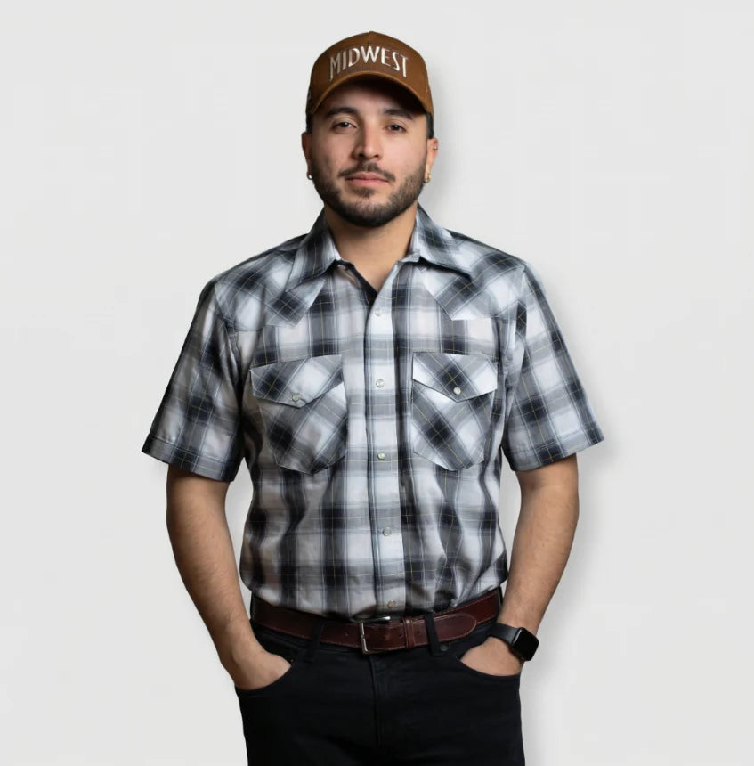 MWG I30E00R-62 - Men`s Short Sleeve Snap