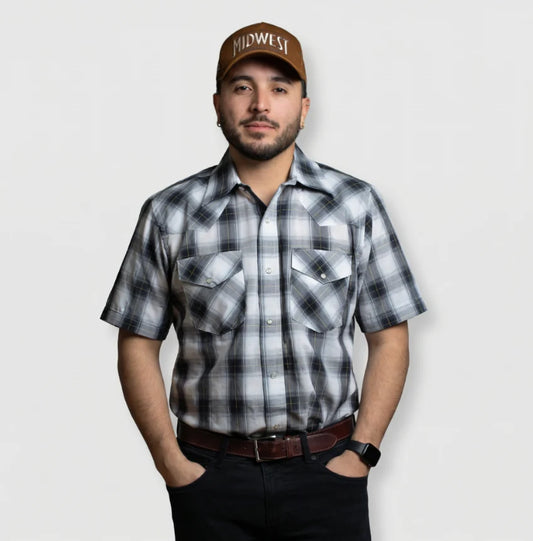 MWG I30E00R-62 - Men`s Short Sleeve Snap