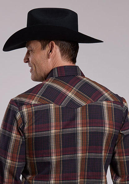 Roper 7012 - Men's Long Sleeve Snap Plaid