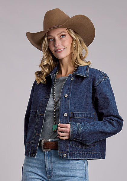 Stetson 7036 - Women`s Boxy Fit Jean Jacket