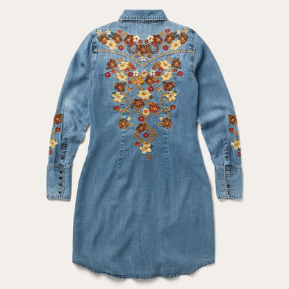 Stetson 7084 - Women`s Embroidered Denim Dress