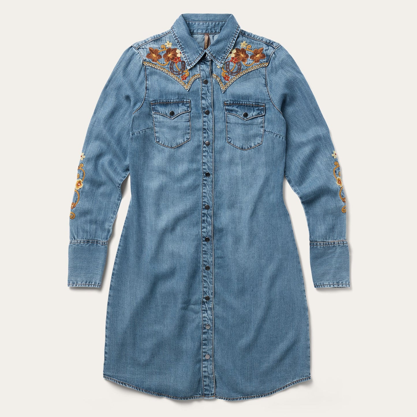 Stetson 7084 - Women`s Embroidered Denim Dress