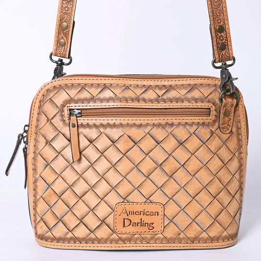 American Darling ADBG1138A - Floral Leather Purse