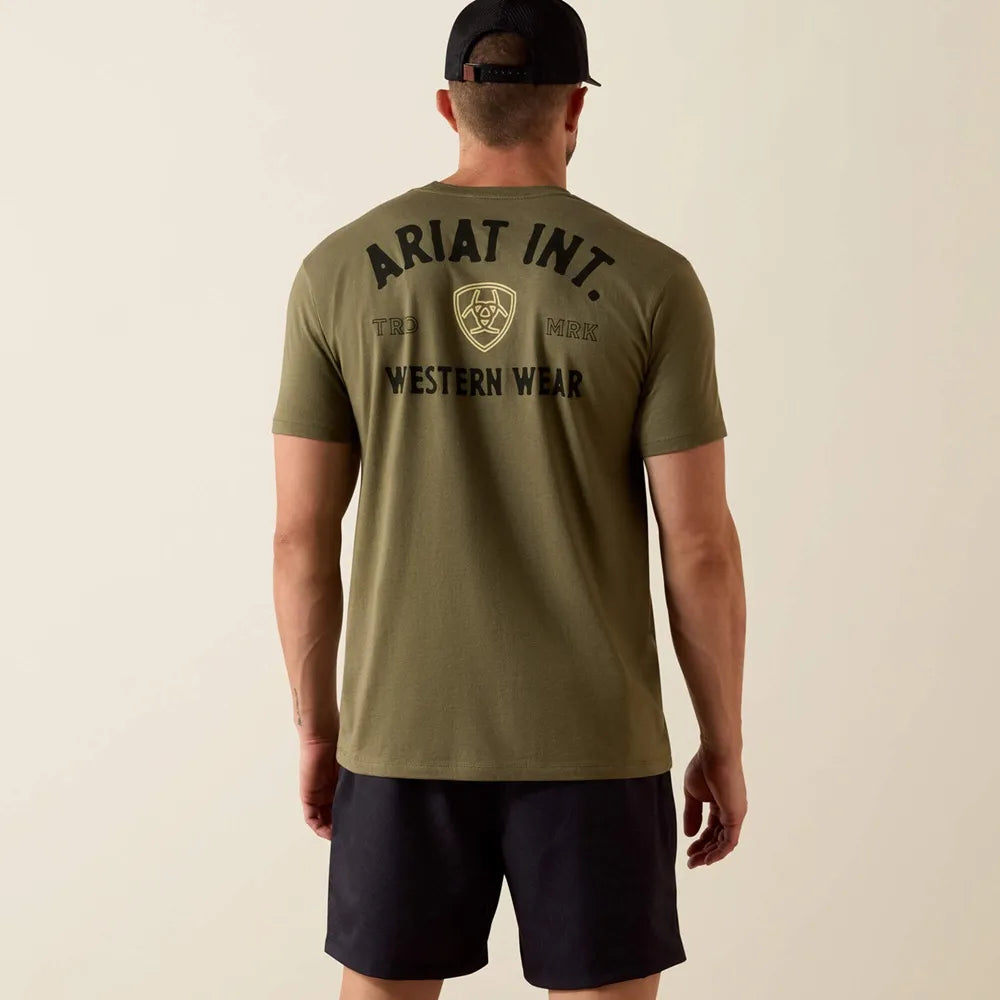 Ariat Men's Outline Shop SS T-Shirt  MLTR