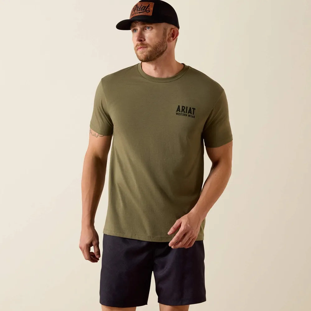 Ariat Men's Outline Shop SS T-Shirt  MLTR