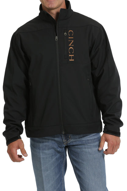 CINCH BLACK BONDED LOGO ON BACK - MENS JACKET