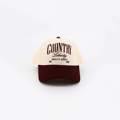 Country Liberty Maroon Two-Tone country Classic Hat