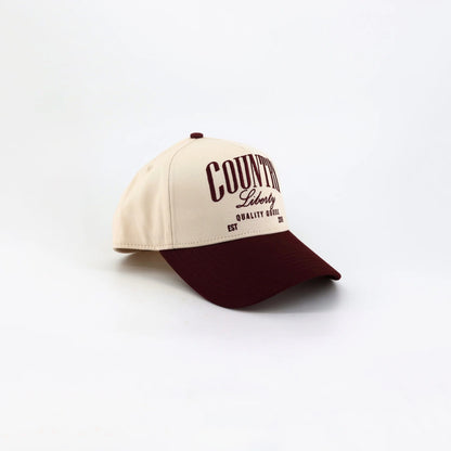 Country Liberty Maroon Two-Tone country Classic Hat