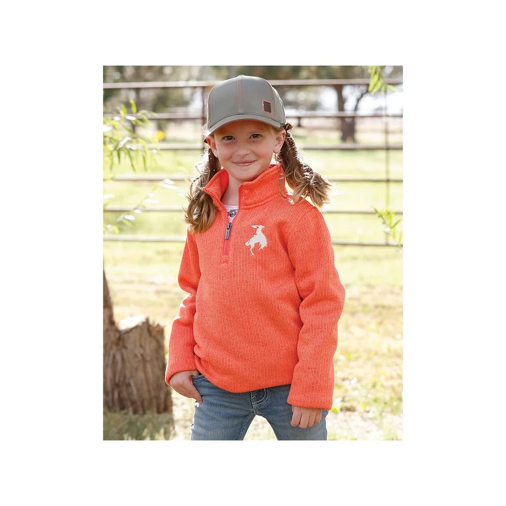 Cinch CWK8013002 - Girl`s 1/4 Zip Sweater