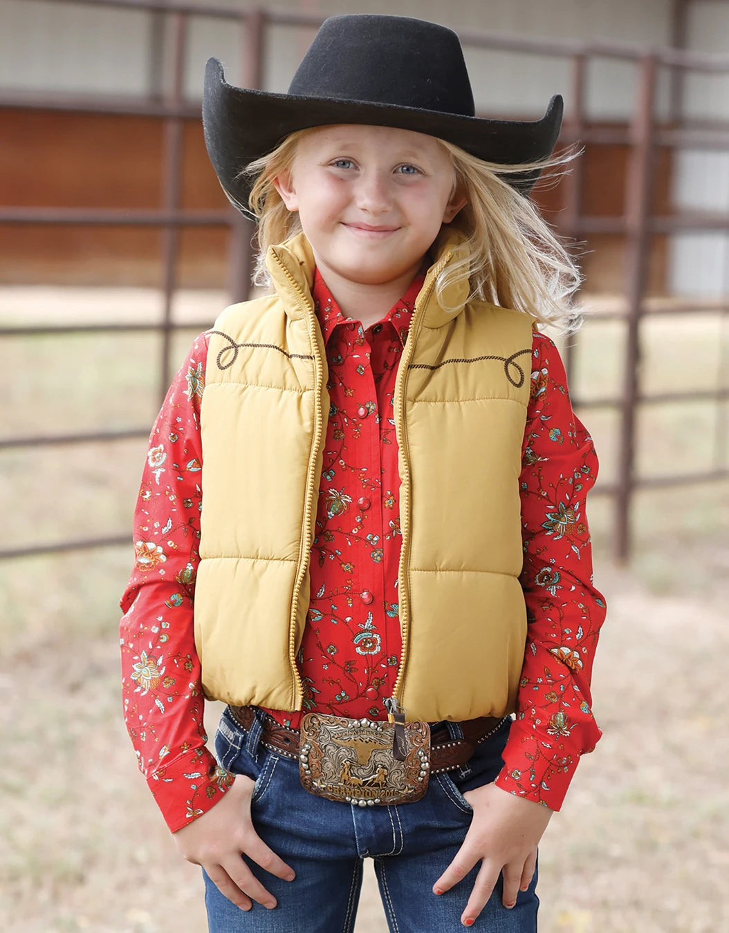 Cinch CWV8018001 - Girls Puffer Vest