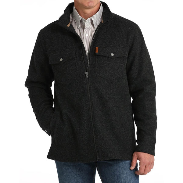 Cinch Men's Knit Shirt Jacket Black