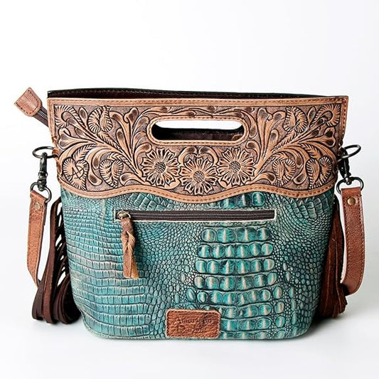 American Darling - Crocodile Embossed Purse