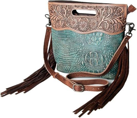 American Darling - Crocodile Embossed Purse