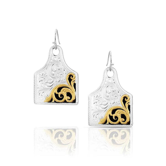 Montana Silversmith - Cattle Tag Earring
