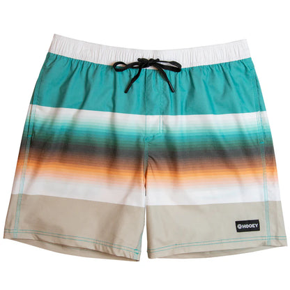 "BIGWAKE" TURQUOISE/TAN SERAPE BOARD SHORT