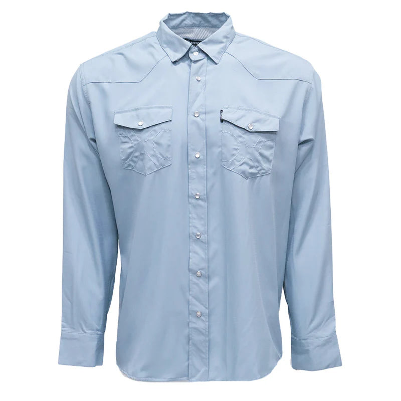 Hooey HT1662LTBL - Men`s Vented Western Snap Shirt