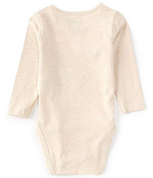 Wrangler® Baby Girls Newborn-24 Months Long Sleeve Western Sweetheart Bodysuit