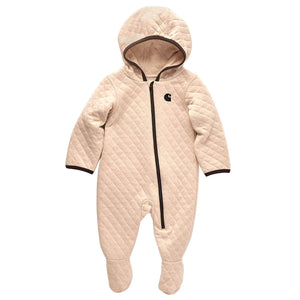 KIDS' LONG-SLEEVE QUILTED FOOTED COVERALL