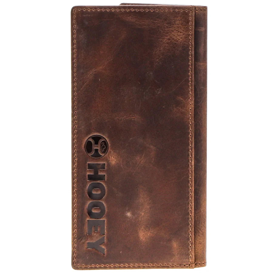 "HOOEY 2.0" BROWN W/BLACK & TURQUOISE RODEO WALLET