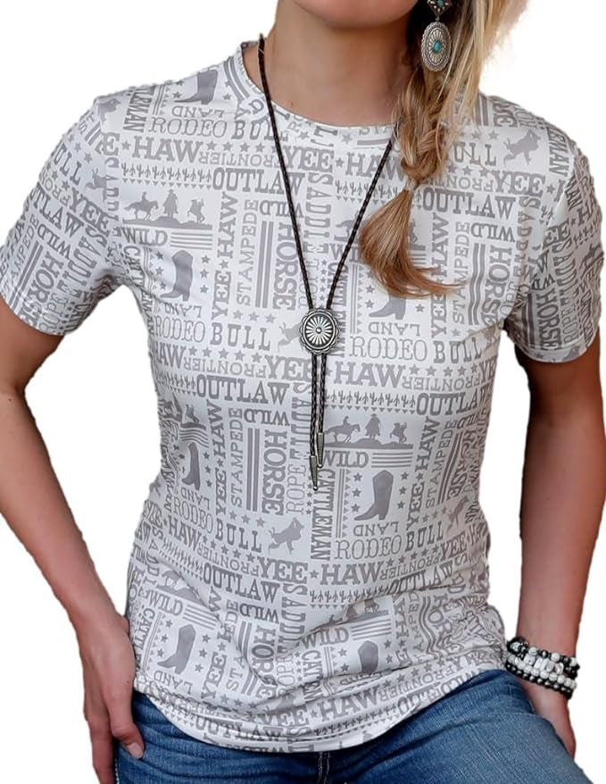 WOMEN'S RODEO LAND TEE - WHITE