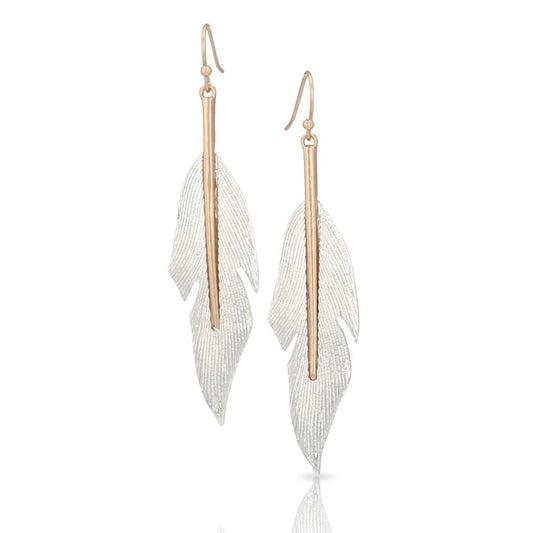 Feathers Descend Attitude Earrings AER5568