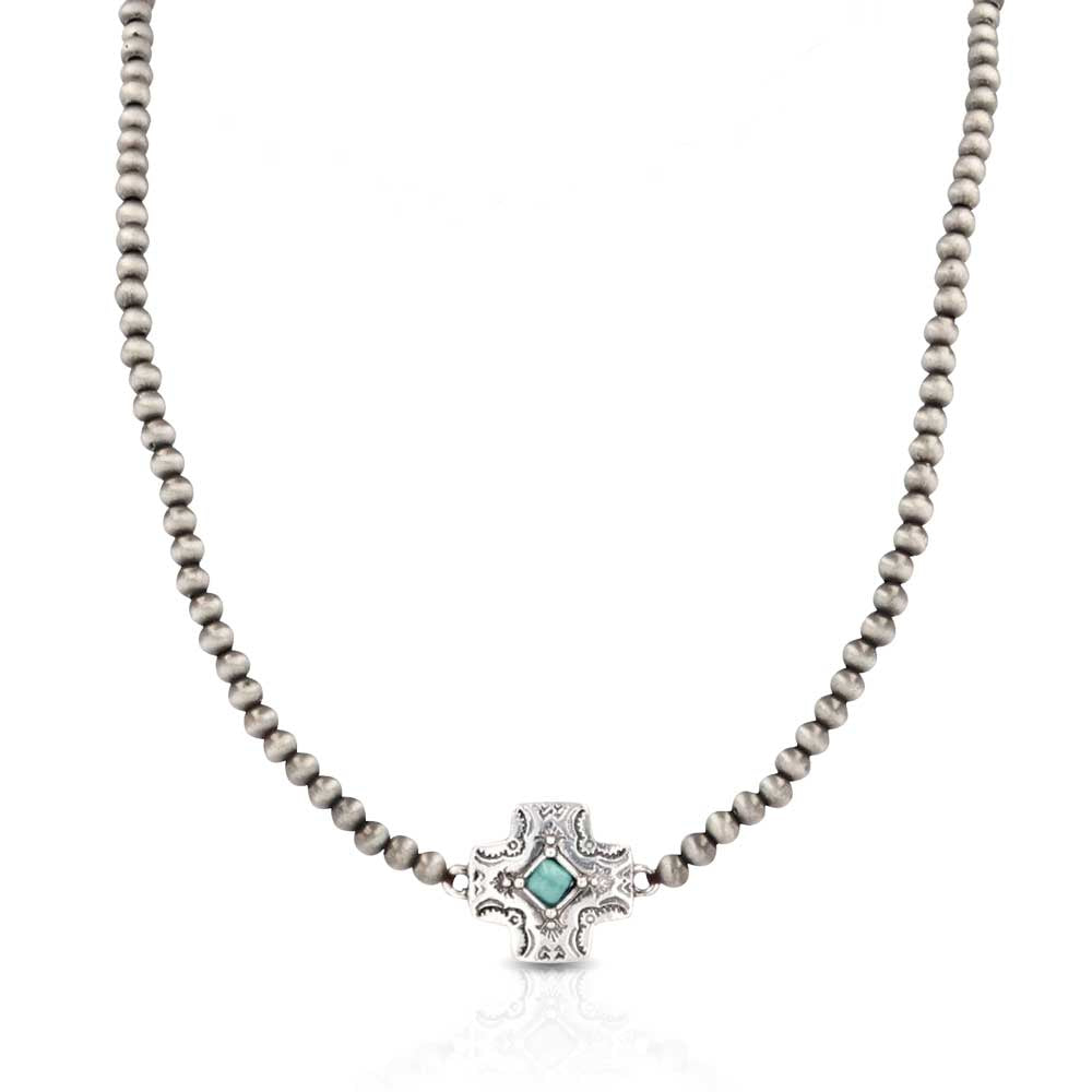 Western Star Turquoise Beaded Attitude Necklace ANC5414