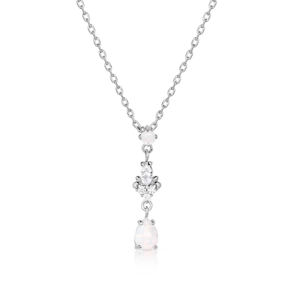 Elegant Harmony White Opal Necklace NC5772