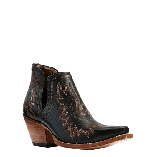10029653 Ariat Women's Dixon Short Western Boot Brooklyn Black