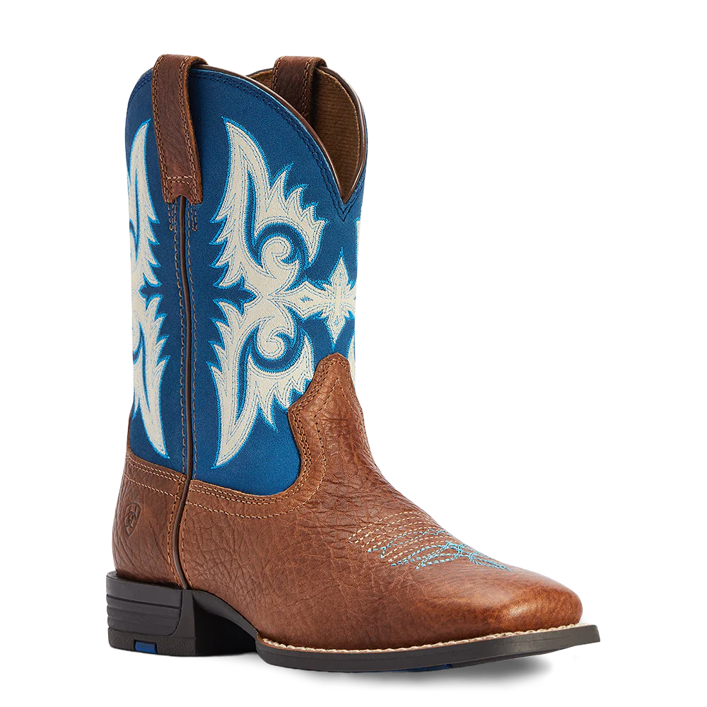 3249 Red 10042597 Ariat Kids Lonestar Western Cowboy Boots - Red Dirt Road/ Blu ...