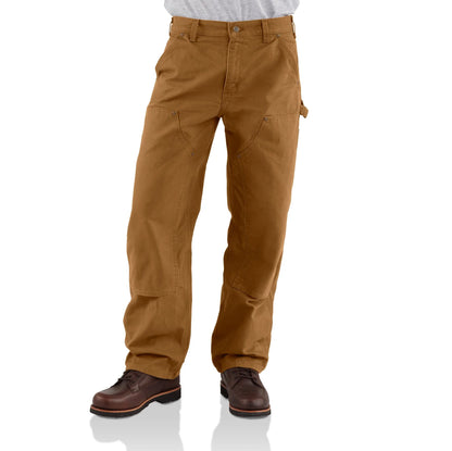 STYLE #B136 MEN'S UTILITY DOUBLE-KNEE WORK PANT - LOOSE FIT - RUGGED FLEX® - WASHED DUCK