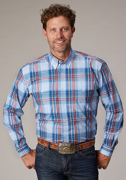 Men’s Roper Long Sleeve Plaid Western Shirt