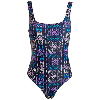 "THE OLLIE" ONE PIECE SWIMSUIT BLACK/AZTEC