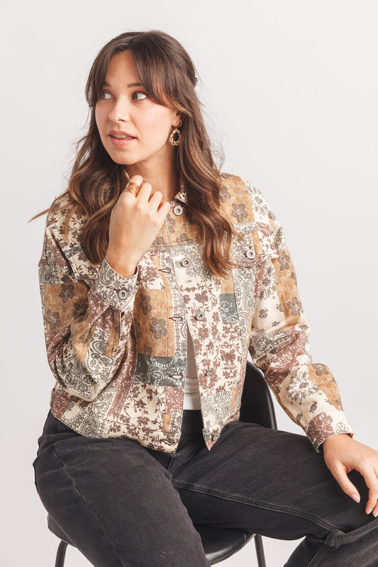 Papillon JT-21732 - Women`s Patch Jean Jacket