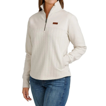 Cinch MAK9936001 - Women's 1/4 Zip Pullover CRE
