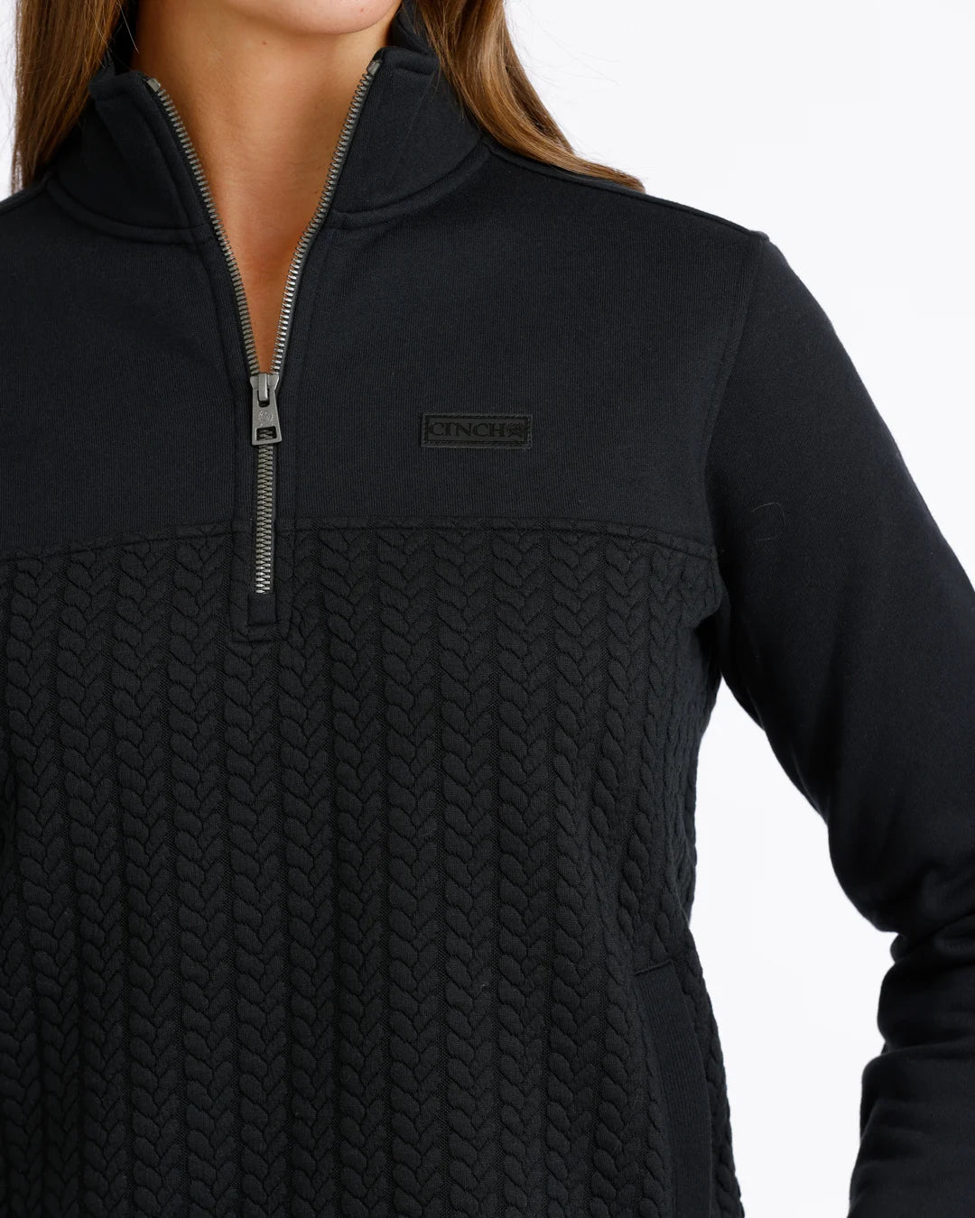 Cinch MAK9936002 - Women's 1/4 Zip Pullover Black