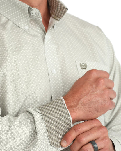 Cinch MTW1106128 - Men`s Olive Button Up
