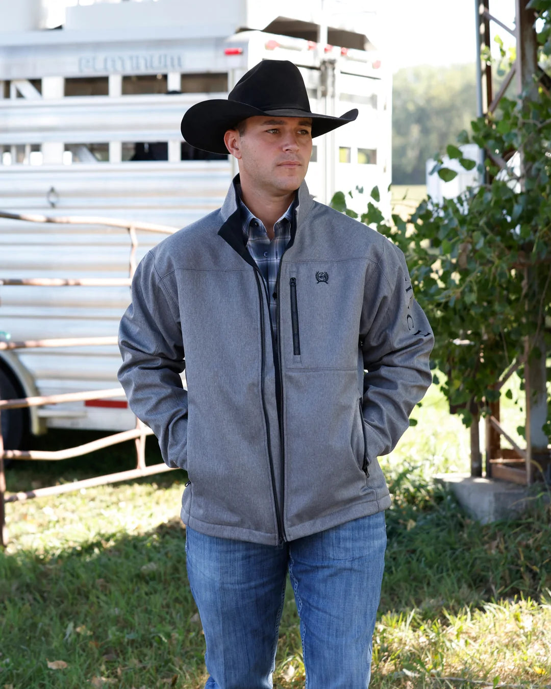 Cinch MWJ1537008 - Men's Bonded Jacket Grey