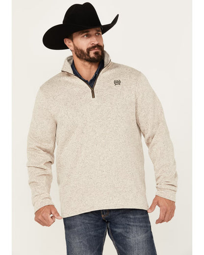 Cinch MWK1080013 - Men's 1/4 Zip Sweater Stone