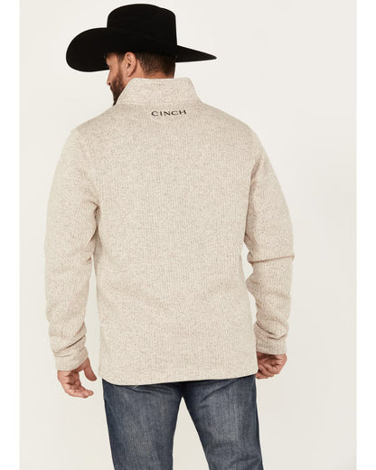 Cinch MWK1080013 - Men's 1/4 Zip Sweater Stone
