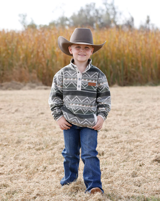 Cinch MWK7590021 - Boys Aztec Fleece Pullover