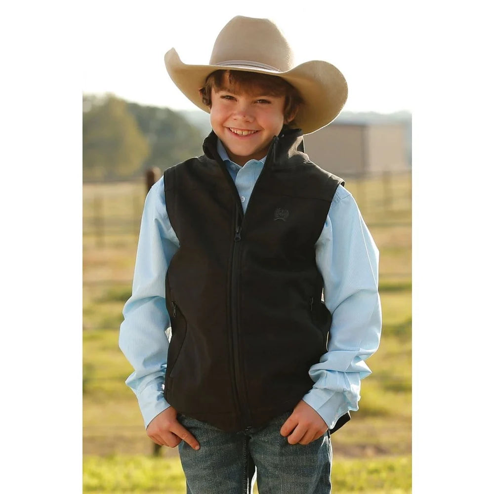 Cinch MWV7520002 - Boy's Bonded Vest Black