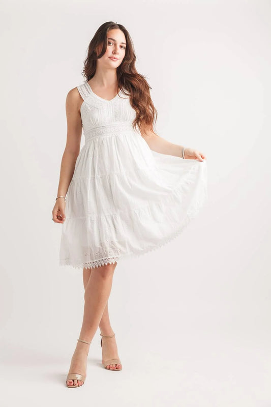 Papillon PD-20594 - Women`s Eyelet Dress