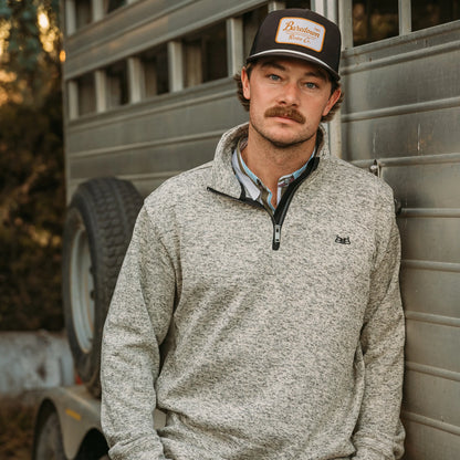 Baredown Peak - Stone Men`s 1/4 Zip