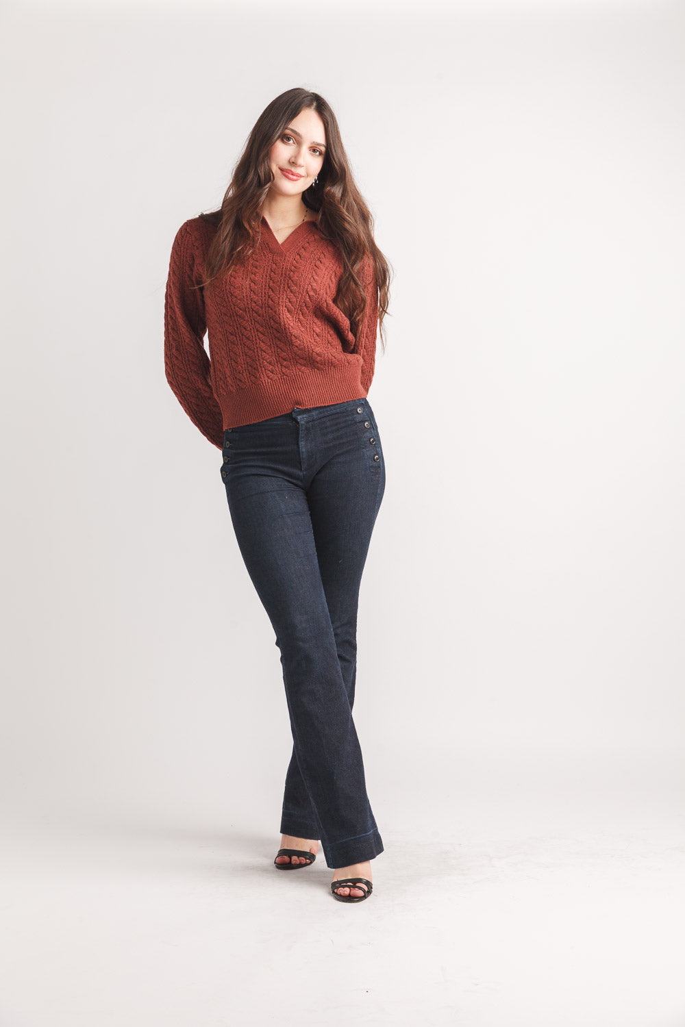 Papillon ST-19217 - Women`s Burgundy Sweater